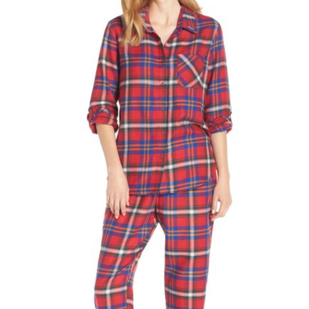 NEW MAKE + MODEL Flannel Girlfriend Pajamas